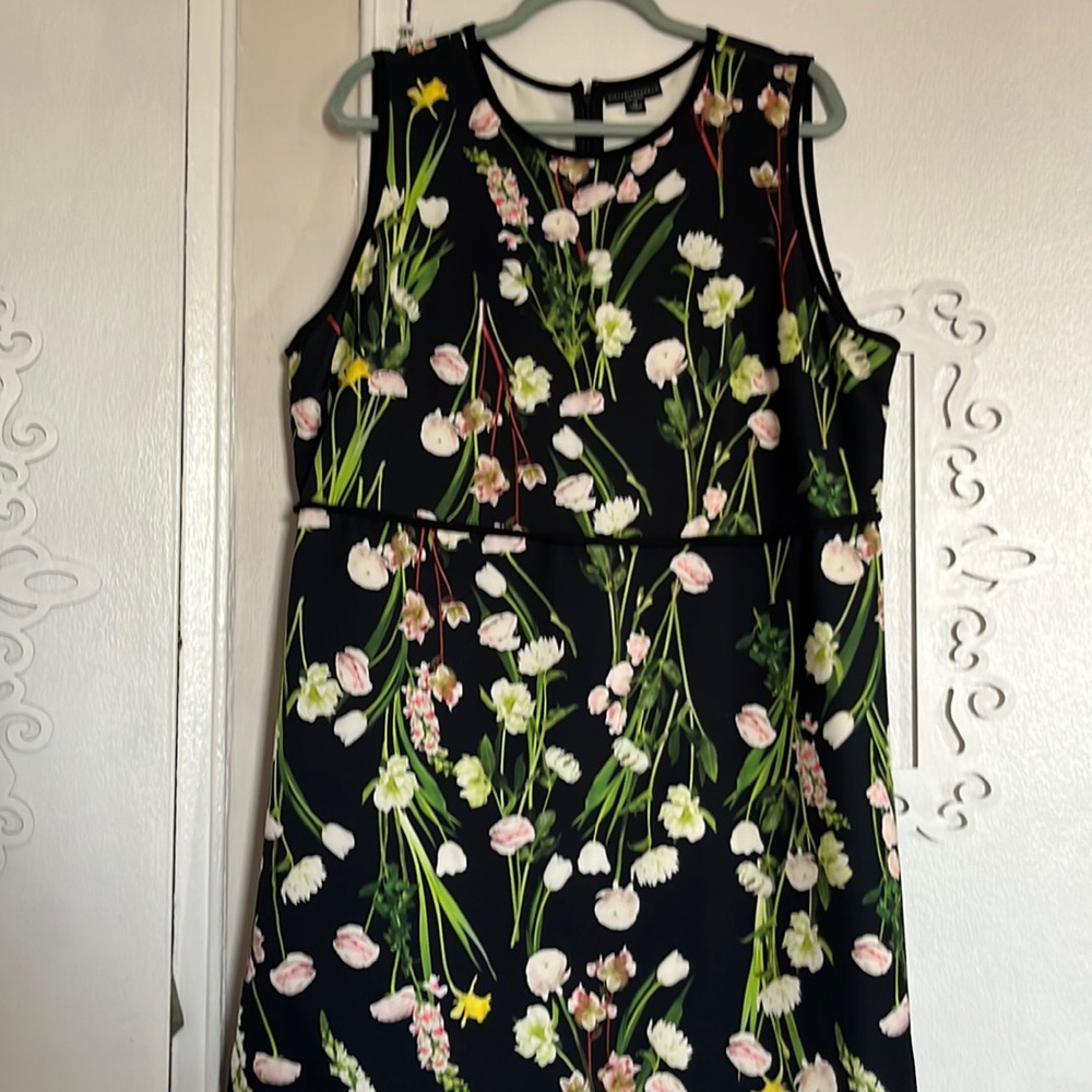 Victoria Beckham for Target black floral dress